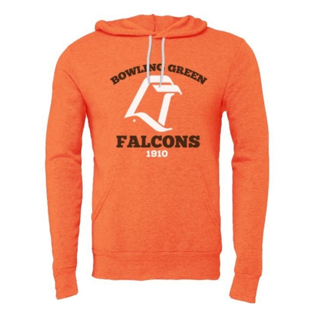 Bowling Green State University Men's Vintage Hoodie Logo Sweatshirt
